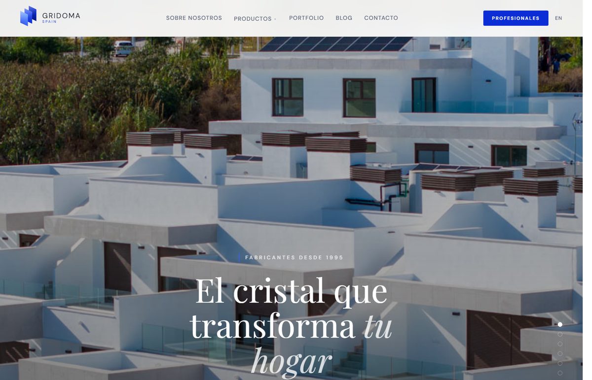 Gridoma — glass manufacturer site